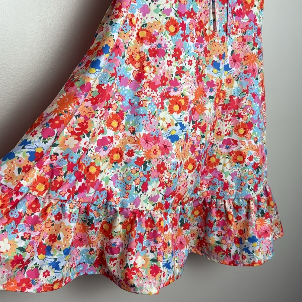SHEIN Colorful Floral Spaghetti Strap Sundress Size L NWT - Picture 7 of 9